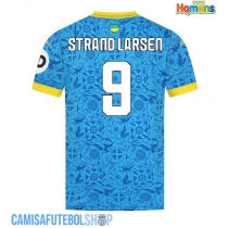 Camisa de time de futebol Wolves Jorgen Strand Larsen #9 Replicas 3º Equipamento 2025-26 Manga Curta